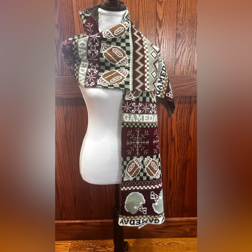 Anthropologie Mariel Scarf Icon Edition Football